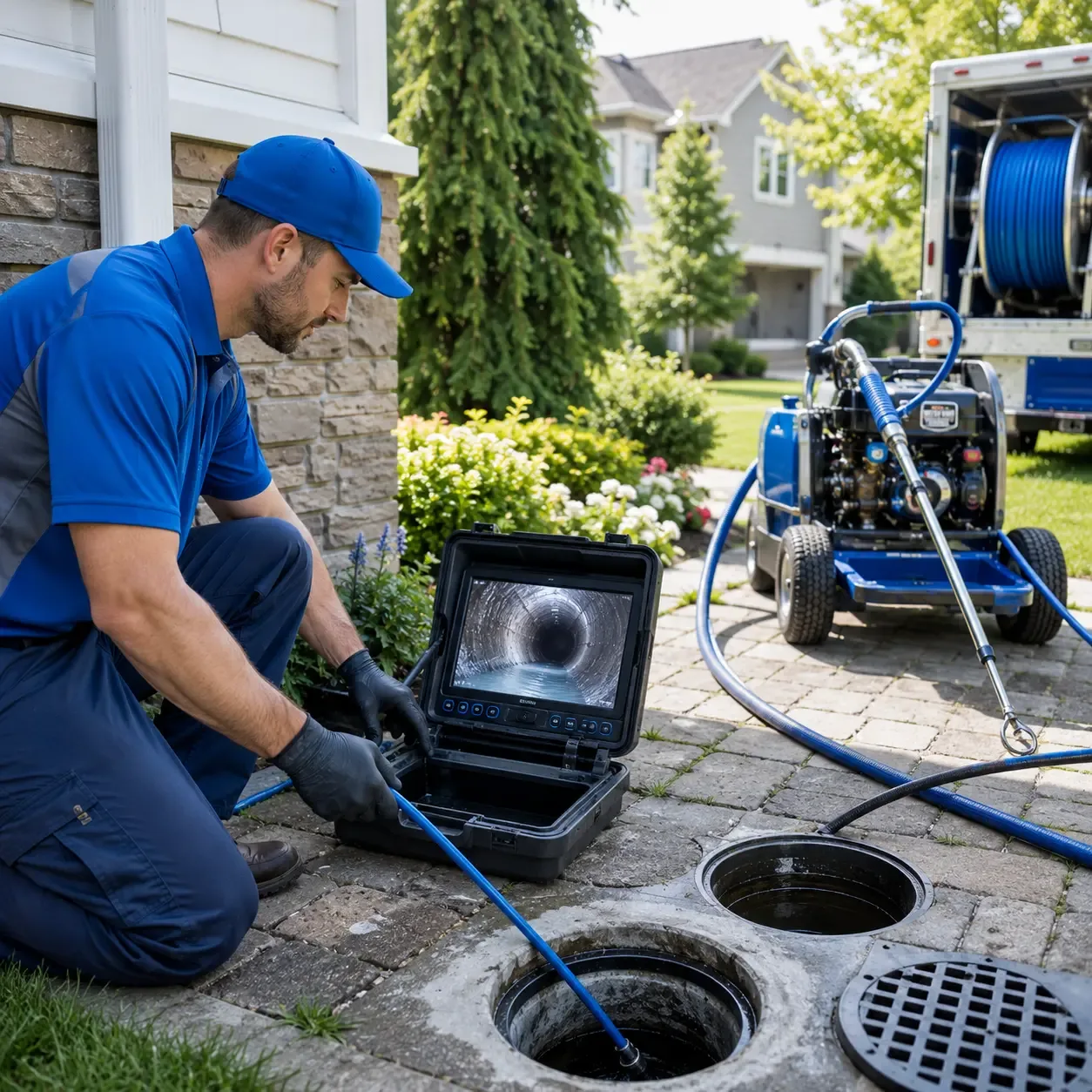 Outdoor drain cleaning professionals serving Fred, TX