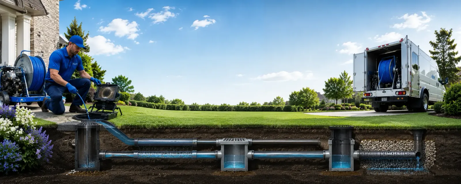 Outdoor drain cleaning information for Fred, TX
